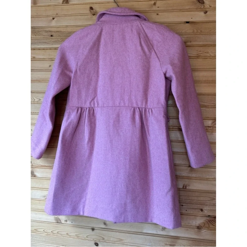 Crewcuts Pea Coat Double-Breasted Pink Wool-Blend Girls Size 10 Cute Dressy